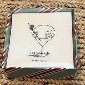 Kate Spade Holiday Party Cocktail Napkin Set
